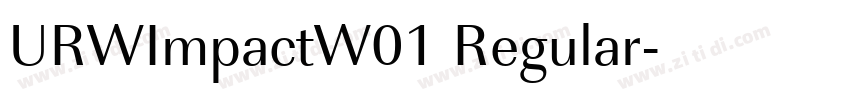 URWImpactW01 Regular字体转换